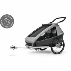 Croozer KEEKE 2 Stone Grey -Vélo Soldes remorque croozer keeke 2 kid 5